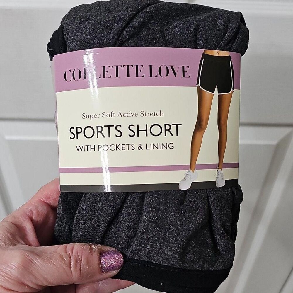 Collette Love Super Soft Active Stretch Sports Shorts with Pockets & Lining